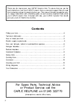 Preview for 2 page of Caple C901H Instruction Manual