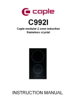 Preview for 1 page of Caple C992I Instruction Manual