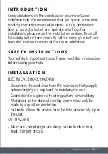 Preview for 3 page of Caple C994i Instruction Manual