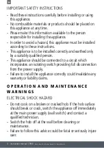 Preview for 4 page of Caple C994i Instruction Manual