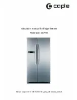 Caple CAFF23 Instruction Manual preview