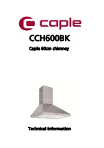 Caple CCH600BK Technical Information preview