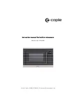 Предварительный просмотр 1 страницы Caple CM2400 Instruction Manual