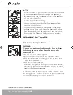 Preview for 16 page of Caple CM465 Instruction Manual