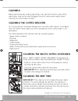 Предварительный просмотр 29 страницы Caple CM465 Instruction Manual