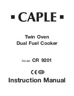 Caple CR 9201 Instruction Manual preview