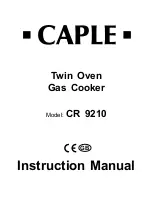 Caple CR 9210 Instruction Manual preview