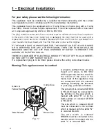 Preview for 4 page of Caple CR 9210 Instruction Manual