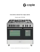 Preview for 1 page of Caple CR 9218 Instruction Manual