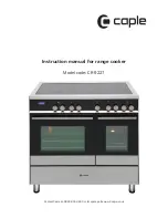 Preview for 1 page of Caple CR 9227 Instruction Manual