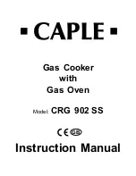 Caple CRG 902 SS Instruction Manual preview