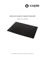 Caple DD931BK Instruction Manual preview