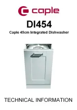 Caple Di454 Technical Information preview