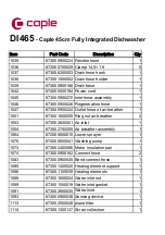 Preview for 8 page of Caple Di465 Technical Information