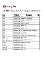 Preview for 11 page of Caple Di465 Technical Information