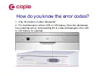 Preview for 31 page of Caple Di465 Technical Information