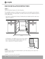 Preview for 22 page of Caple Di641 Instruction Manual