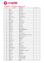 Preview for 3 page of Caple JLWF301 Technical Information