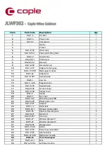 Preview for 3 page of Caple JLWF302 Technical Information