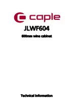 Preview for 1 page of Caple JLWF604 Technical Information