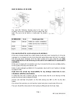 Preview for 6 page of Caple LIBERTY C210 F/A Installation And Operating Instruction Booklet