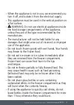 Preview for 9 page of Caple RFF731 Instruction Manual