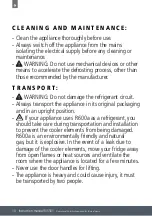 Preview for 10 page of Caple RI5501 Instruction Manual