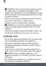 Preview for 8 page of Caple RI5520 Instruction Manual