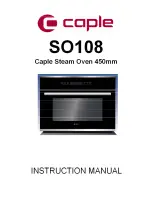 Preview for 1 page of Caple SO108 Instruction Manual