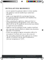 Preview for 7 page of Caple SO110 Instruction Manual