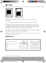 Preview for 14 page of Caple SO110GM Instruction Manual