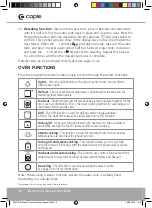 Preview for 20 page of Caple SO110GM Instruction Manual