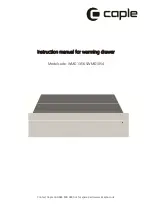 Preview for 1 page of Caple SWMD1054 Instruction Manual