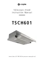 Preview for 1 page of Caple TSCH601 Instruction Manual