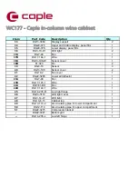 Preview for 5 page of Caple WC177 Technical Information