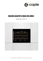 Caple WC6114 Instruction Manual preview