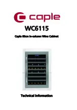 Caple WC6115 Technical Information preview