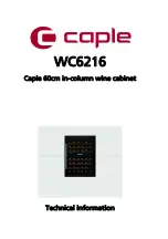 Preview for 1 page of Caple WC6216 Technical Information