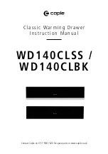 Preview for 1 page of Caple WD140CLBK Instruction Manual