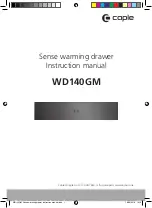 Preview for 1 page of Caple WD140GM Instruction Manual