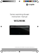 Caple WD290BK Instruction Manual preview