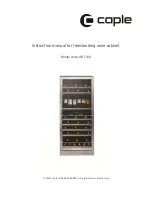 Preview for 1 page of Caple WF1104 Instruction Manual