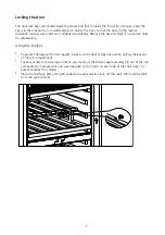 Предварительный просмотр 7 страницы Caple WF1549 Instruction Manual