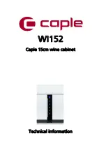 Caple WI152 Technical Information preview