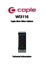 Caple WI3116 Technical Information preview