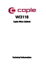 Caple WI3118 Technical Information preview