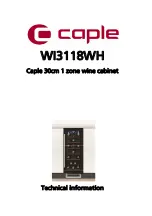 Caple WI3118WH Technical Information preview