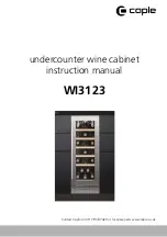 Preview for 1 page of Caple WI3123 Instruction Manual