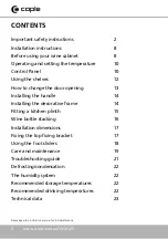 Preview for 2 page of Caple WI3123 Instruction Manual