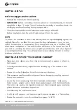 Preview for 8 page of Caple WI3123 Instruction Manual